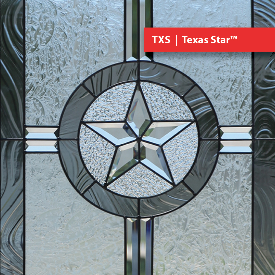 Apollo Building Products Door Glass Insert Texas Star Doorlite Design TXS